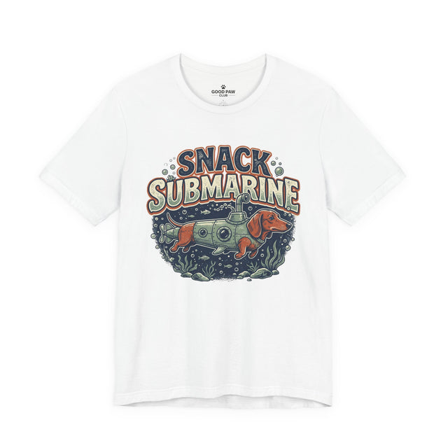 Snack Submarine T-Shirt — Retro Submarine & Lobster Ocean Graphic Tee