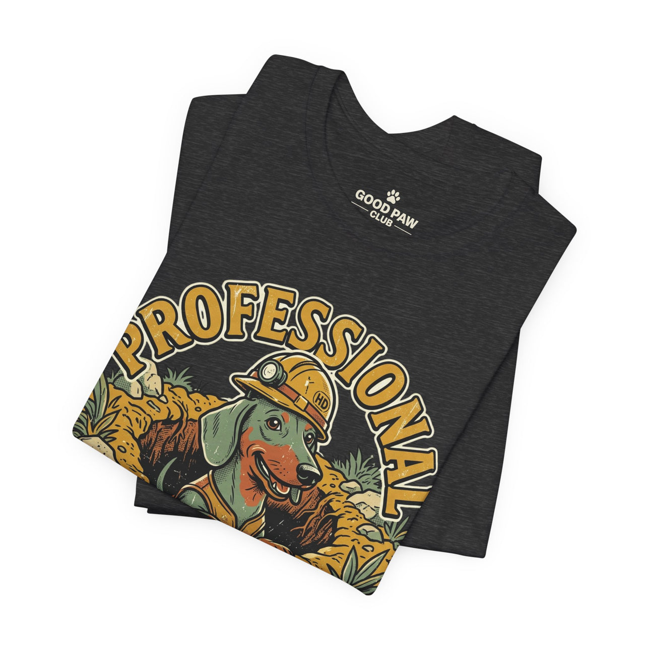 Professional Hole Inspector Dog T-Shirt – Funny Construction Dachshund Tee