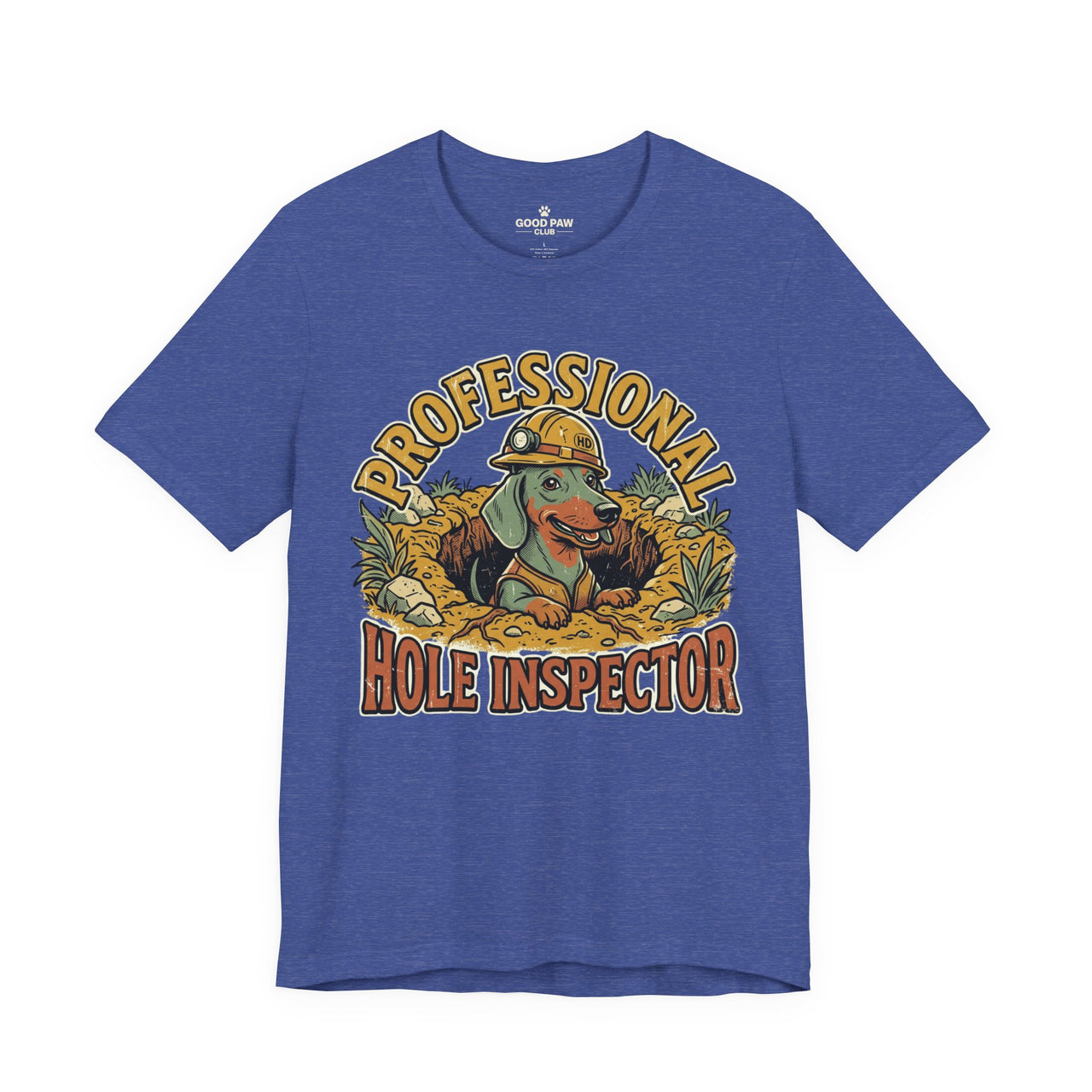 Professional Hole Inspector Dog T-Shirt – Funny Construction Dachshund Tee