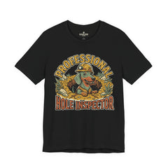 Professional Hole Inspector Dog T-Shirt – Funny Construction Dachshund Tee