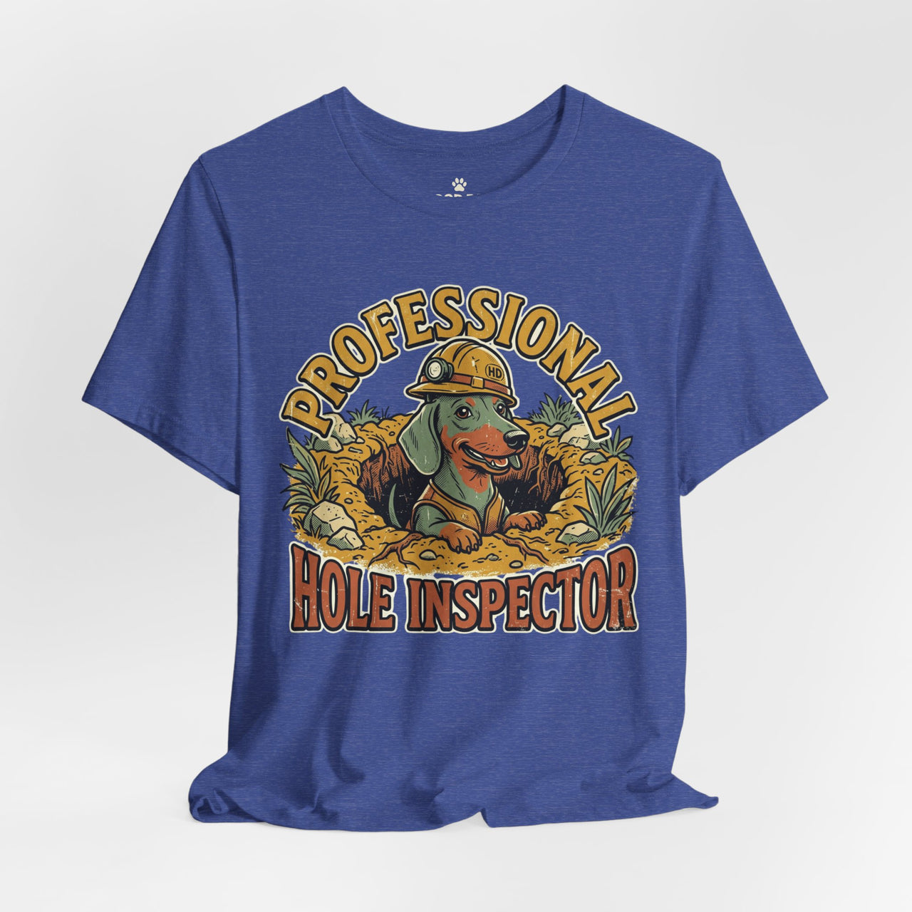 Professional Hole Inspector Dog T-Shirt – Funny Construction Dachshund Tee