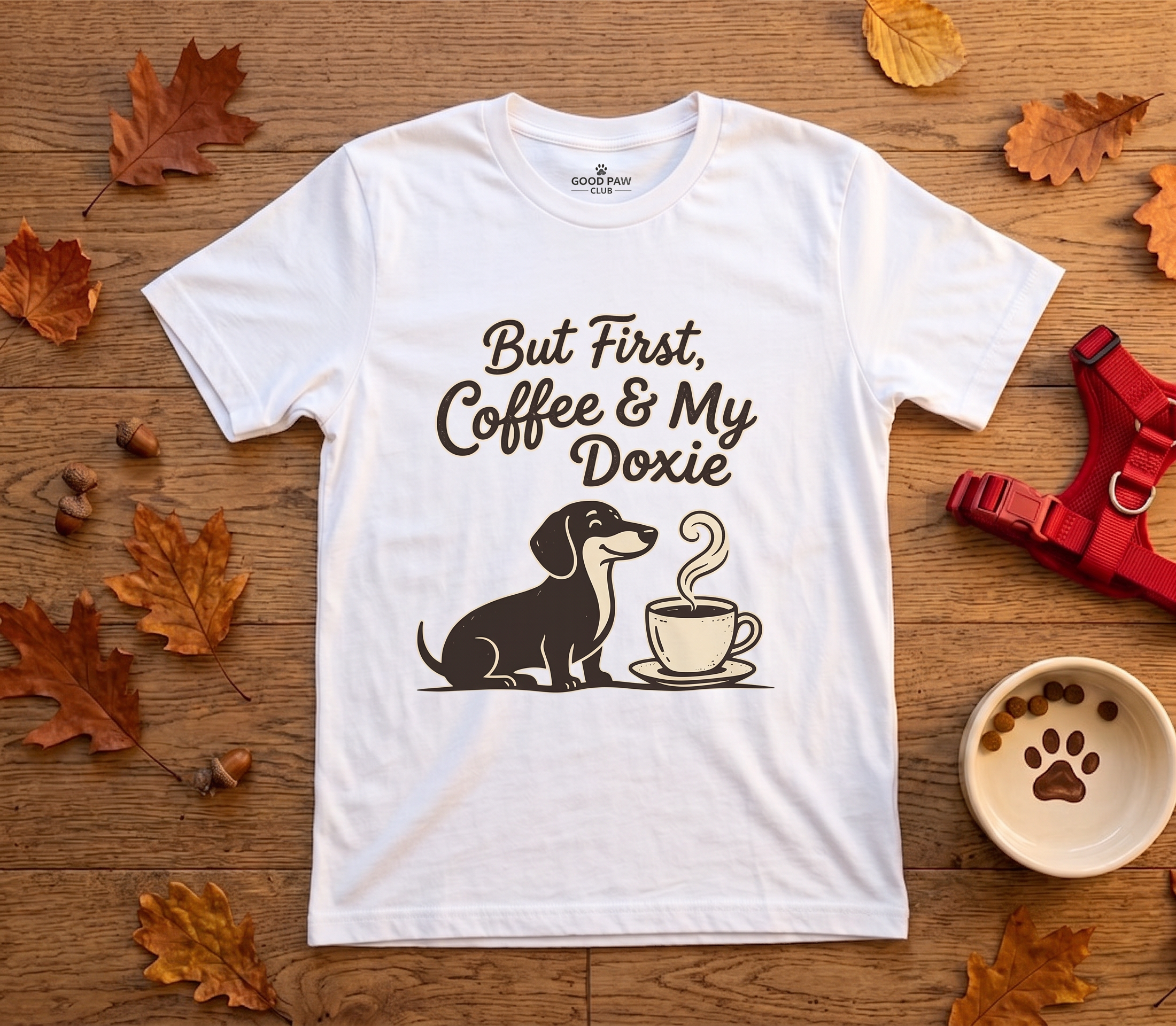 But First, Coffee & My Doxie — Dachshund Coffee Lover Tee