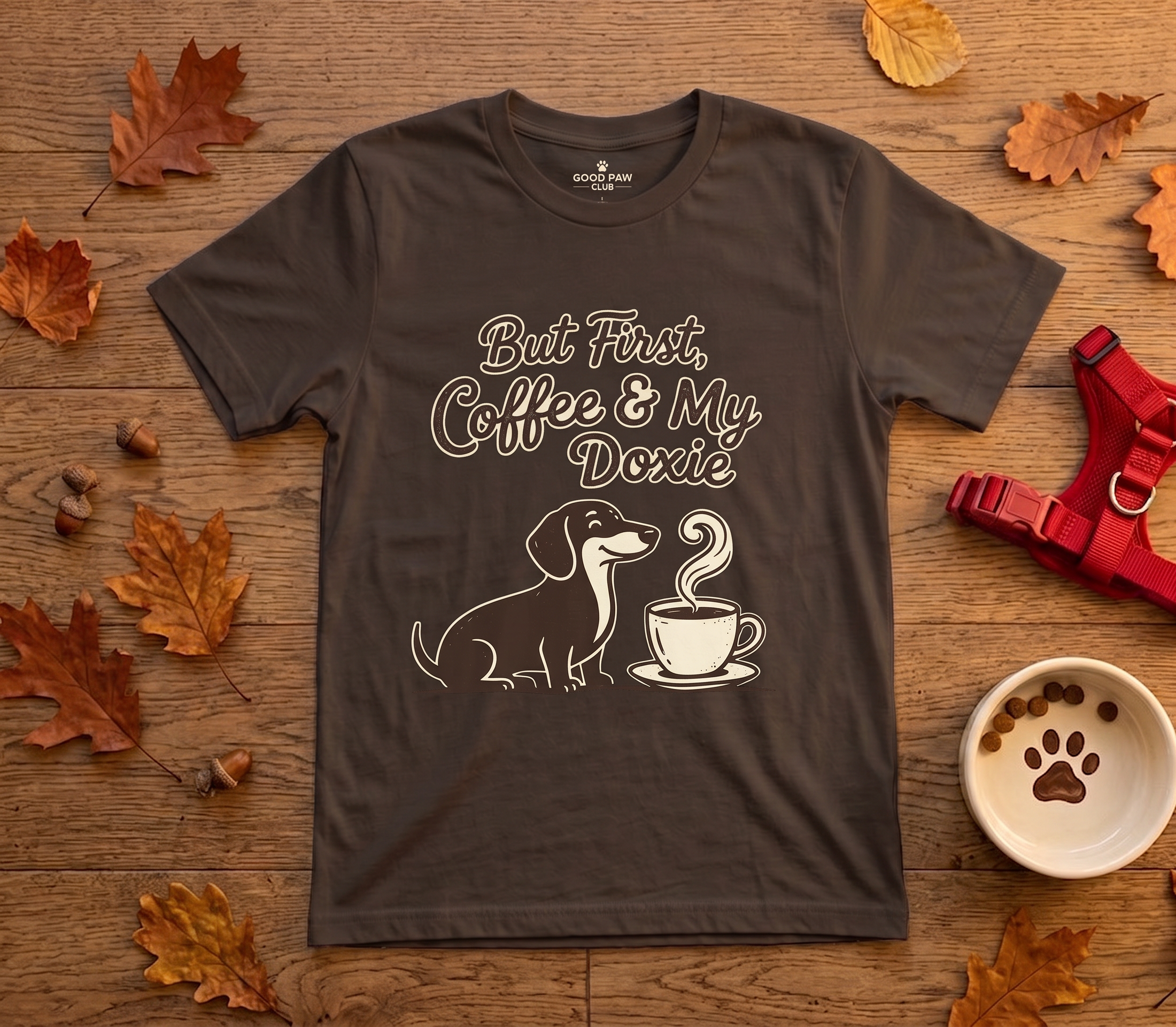 But First, Coffee & My Doxie — Dachshund Coffee Lover Tee