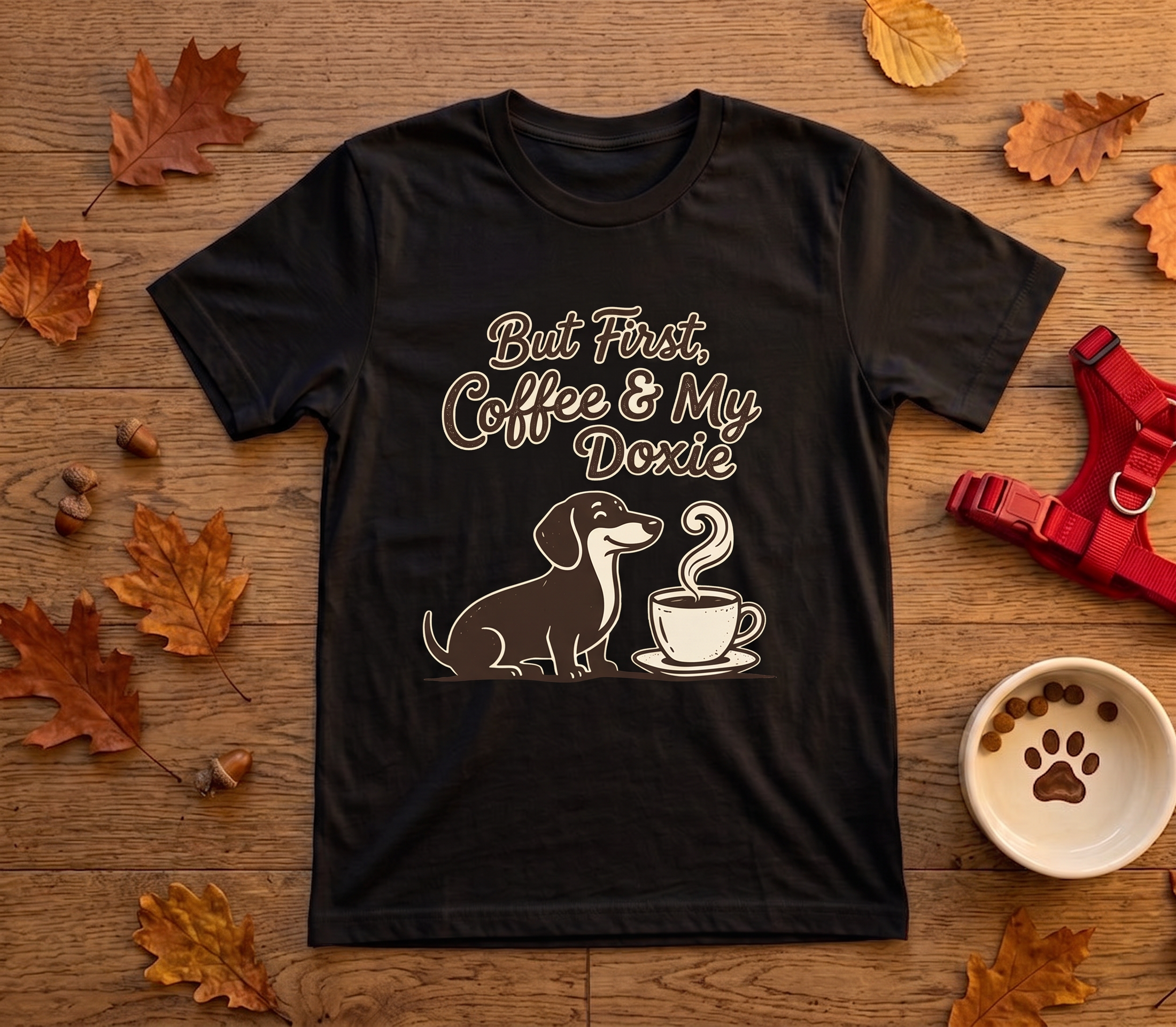 But First, Coffee & My Doxie — Dachshund Coffee Lover Tee
