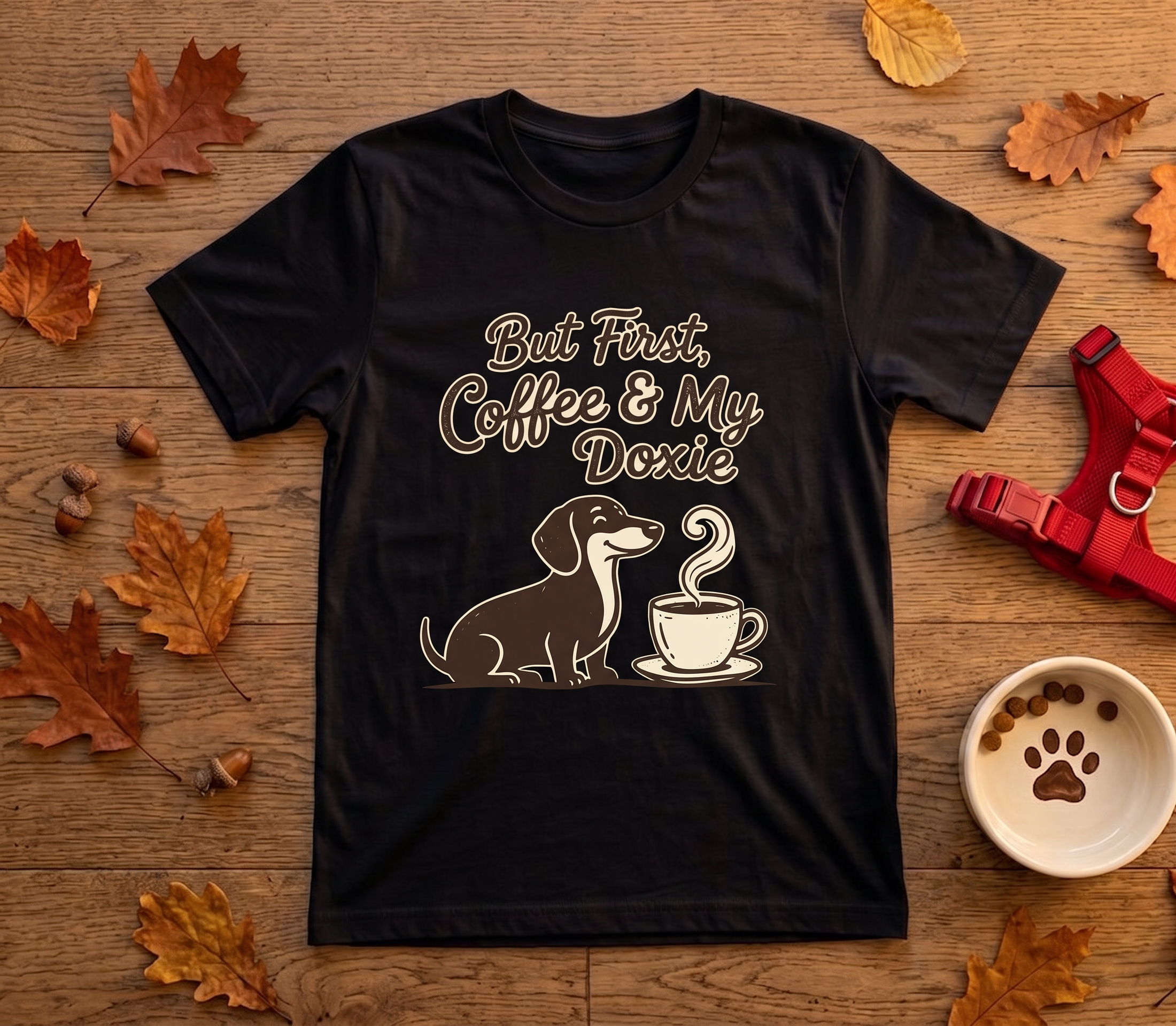 But First, Coffee & My Doxie — Dachshund Coffee Lover Tee