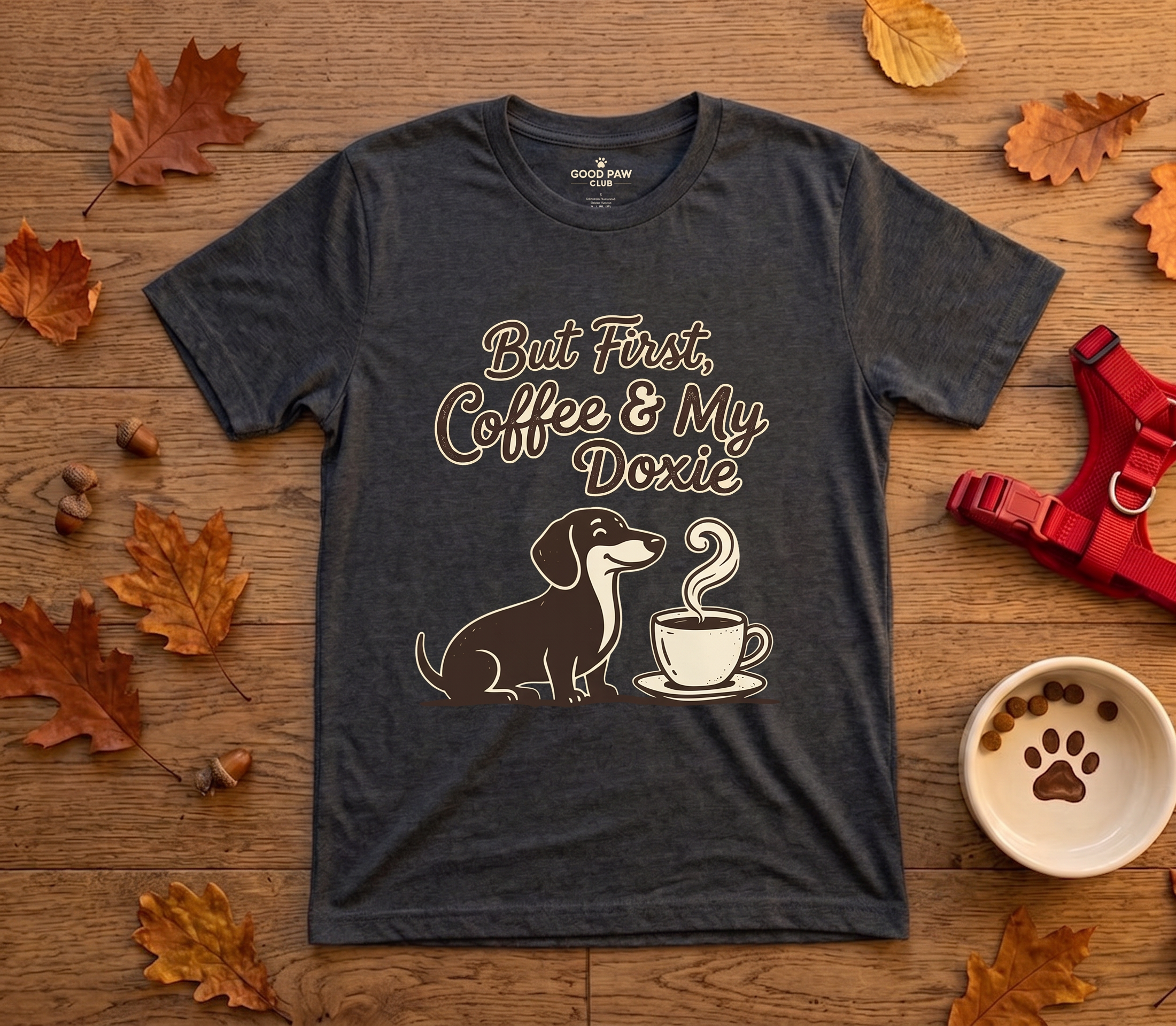 But First, Coffee & My Doxie — Dachshund Coffee Lover Tee