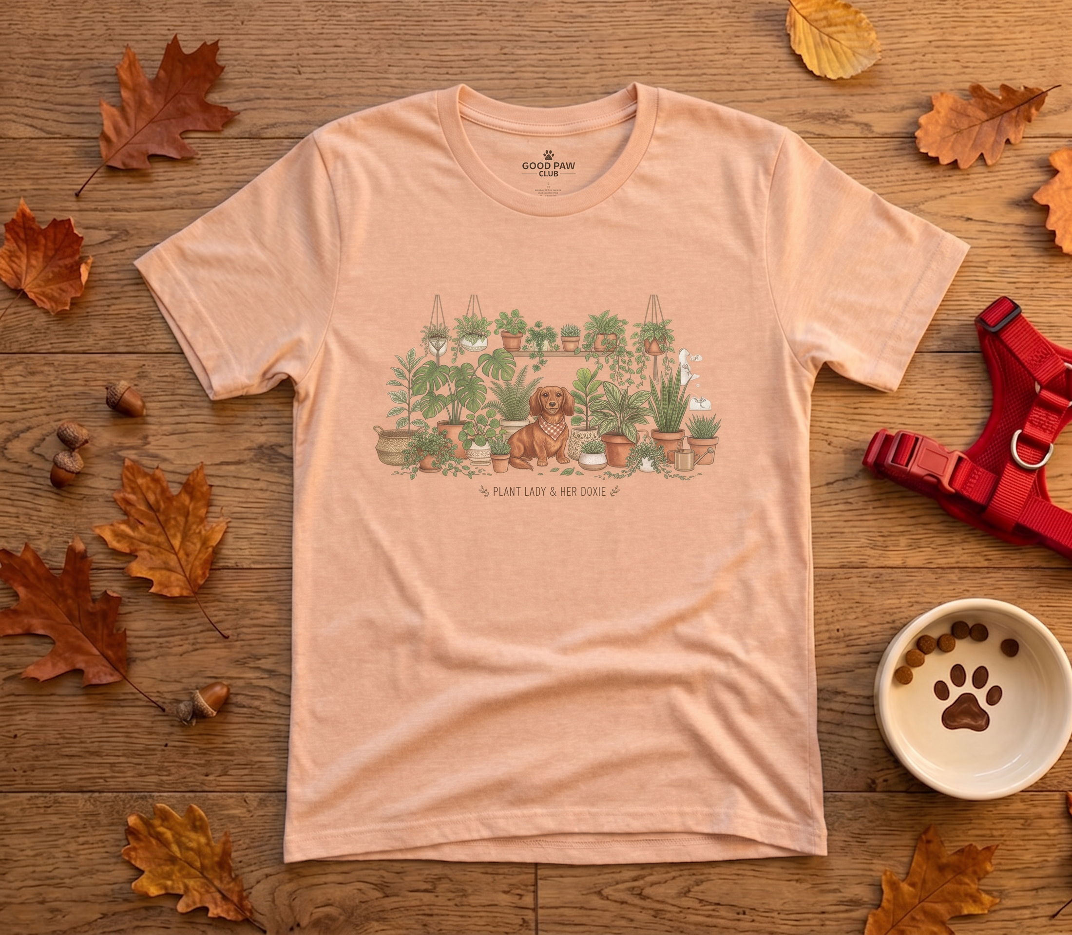 Plant Lady & Her Doxie — Dachshund Plant Lover Tee