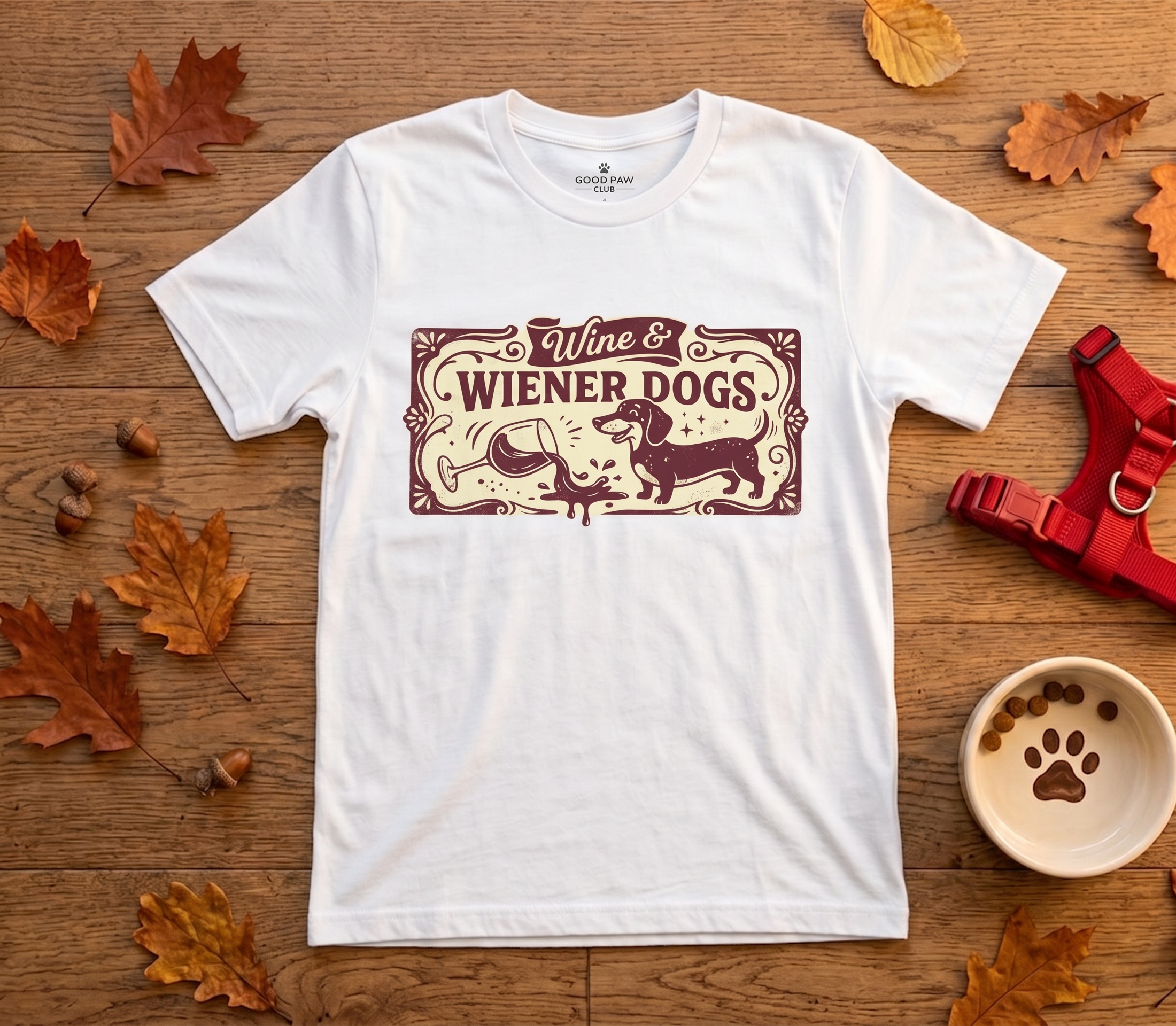 Wine & Wiener Dogs — Dachshund Wine Lover Tee