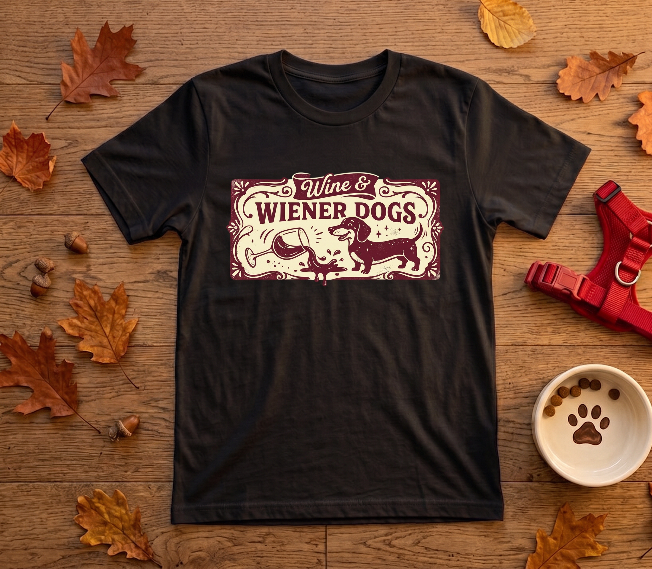 Wine & Wiener Dogs — Dachshund Wine Lover Tee