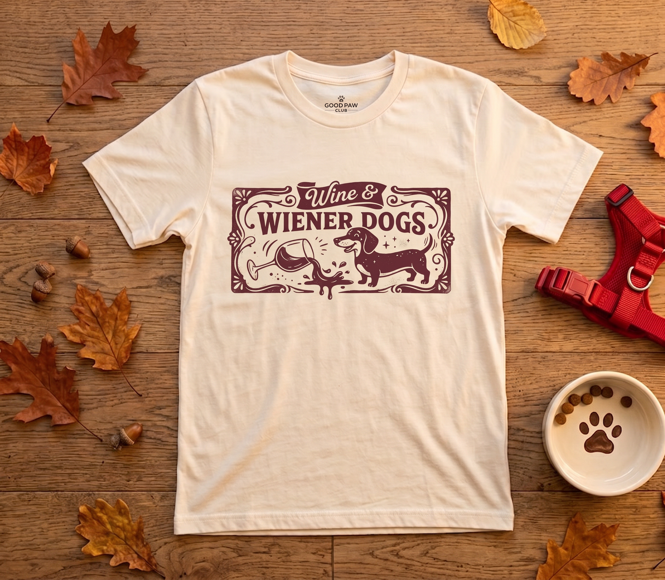 Wine & Wiener Dogs — Dachshund Wine Lover Tee