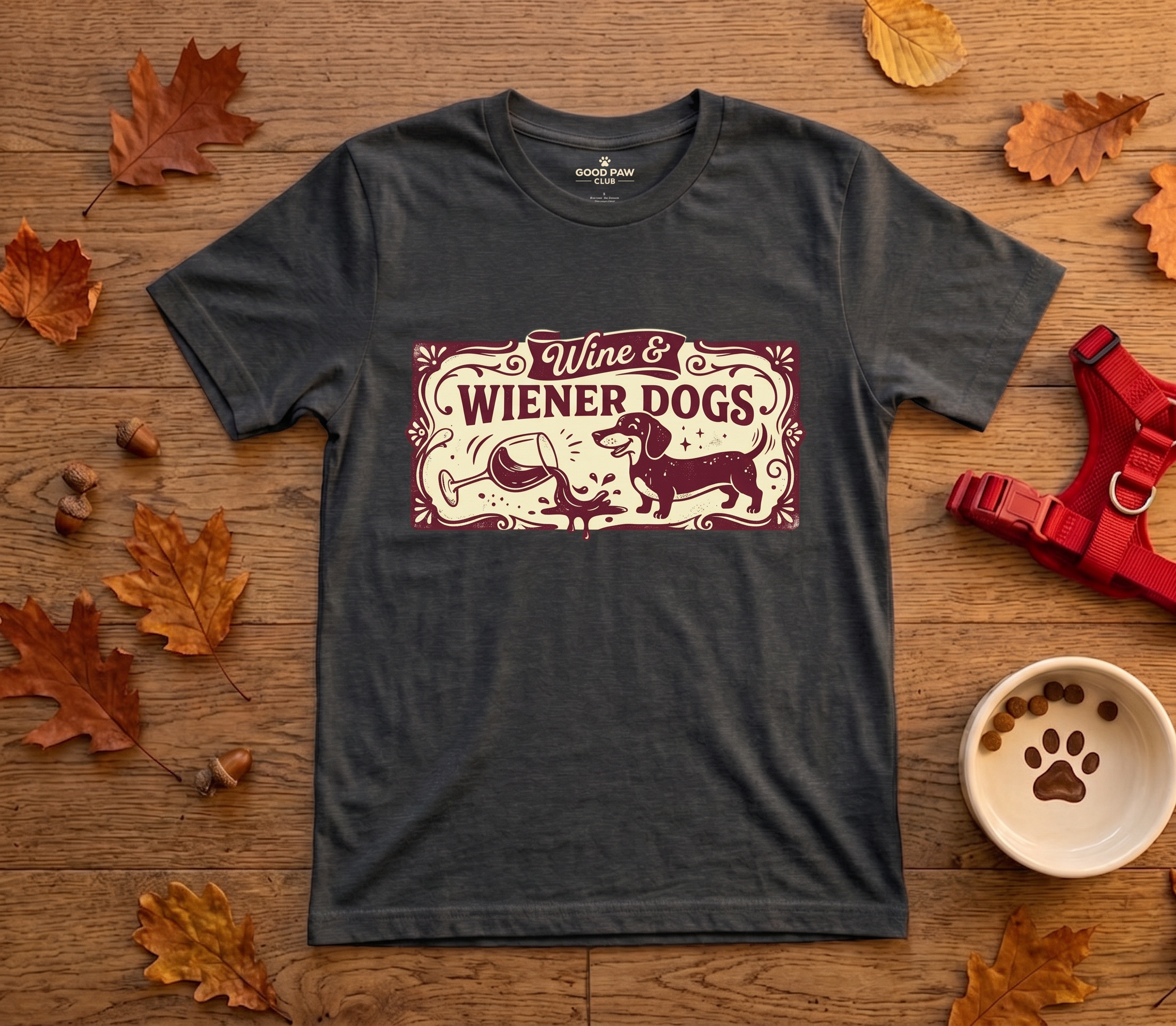 Wine & Wiener Dogs — Dachshund Wine Lover Tee