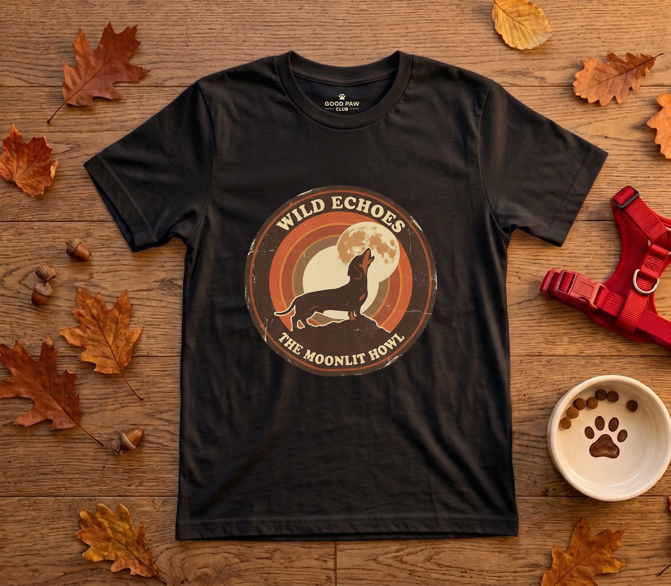 Wolf Moon T-Shirt – "Wild Echoes: The Moonlit Howl" Retro Graphic Tee