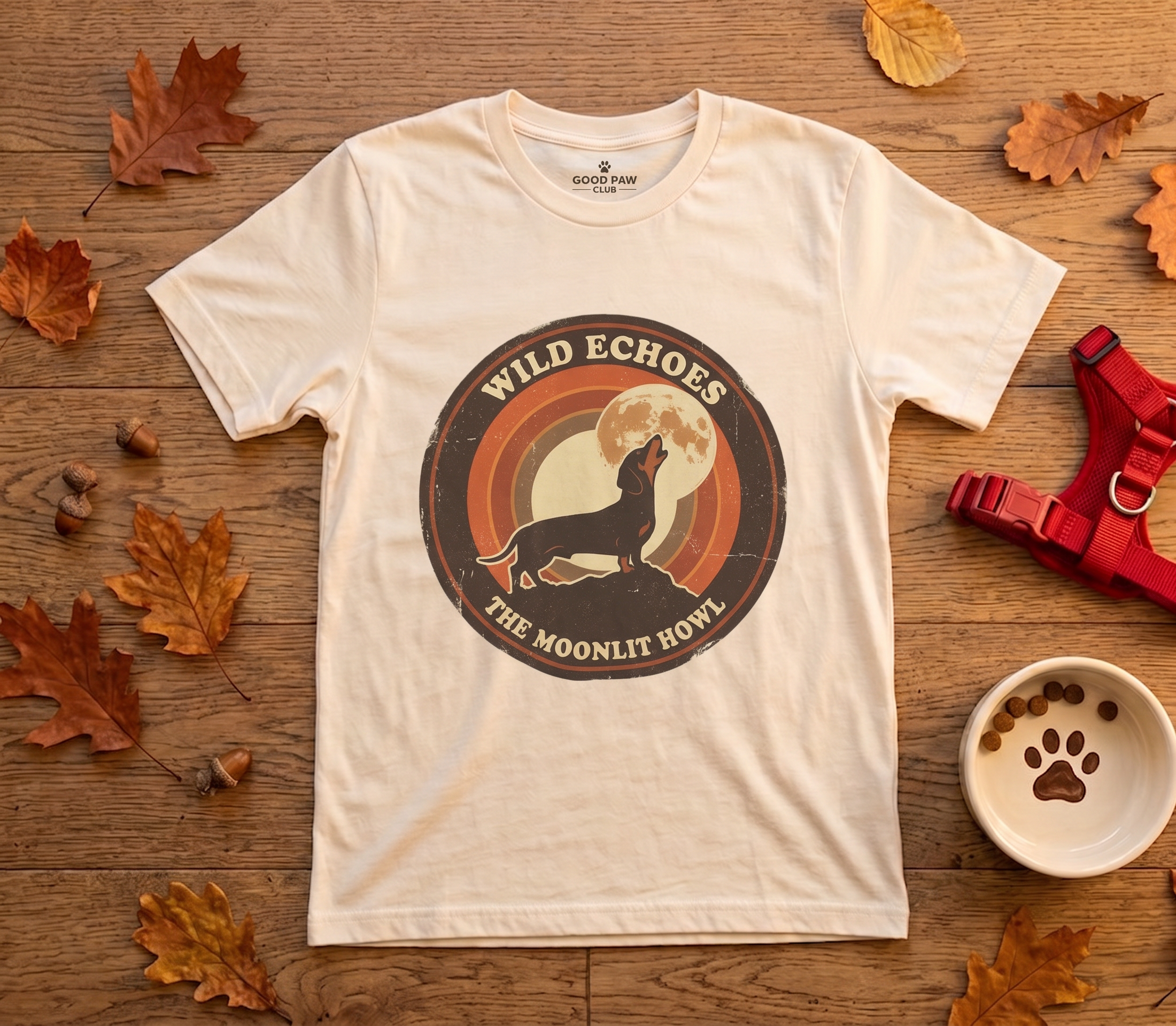 Wolf Moon T-Shirt – "Wild Echoes: The Moonlit Howl" Retro Graphic Tee