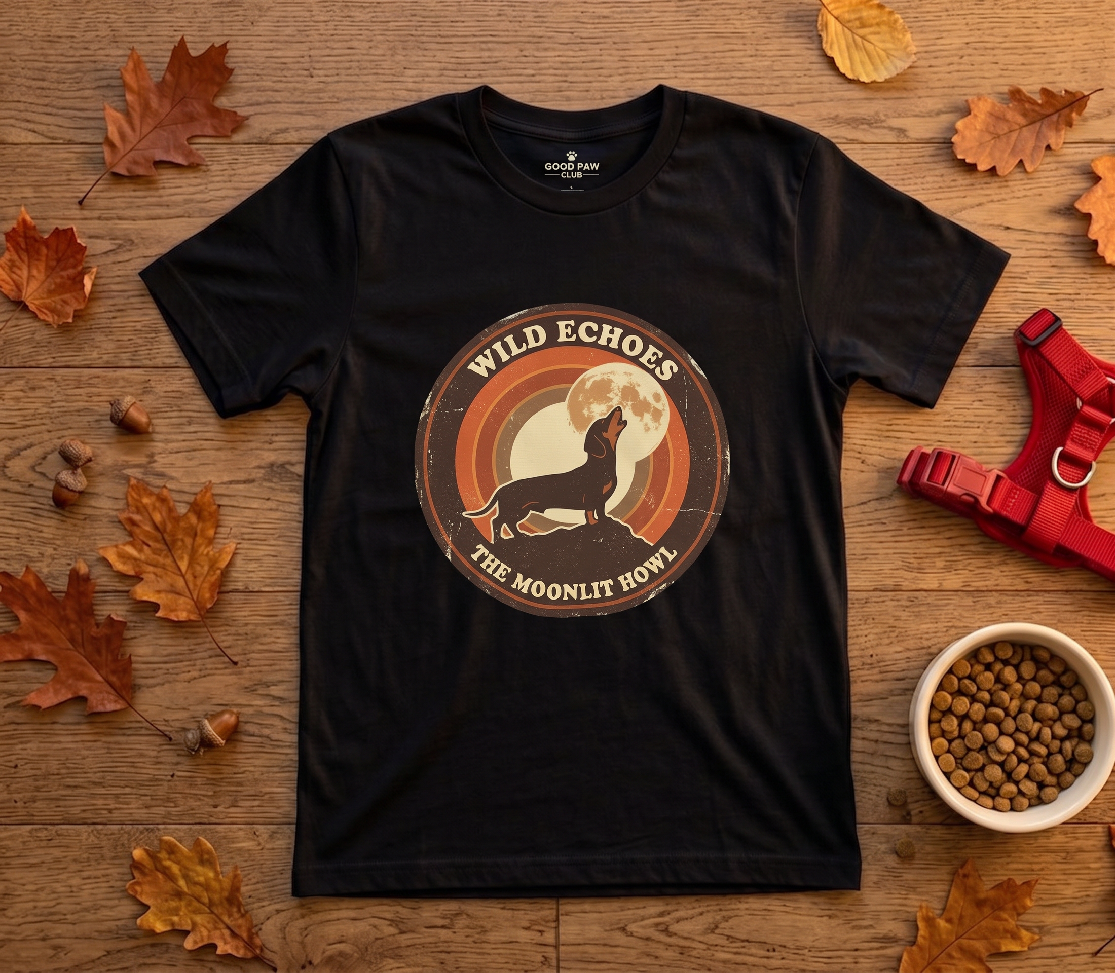 Wolf Moon T-Shirt – "Wild Echoes: The Moonlit Howl" Retro Graphic Tee