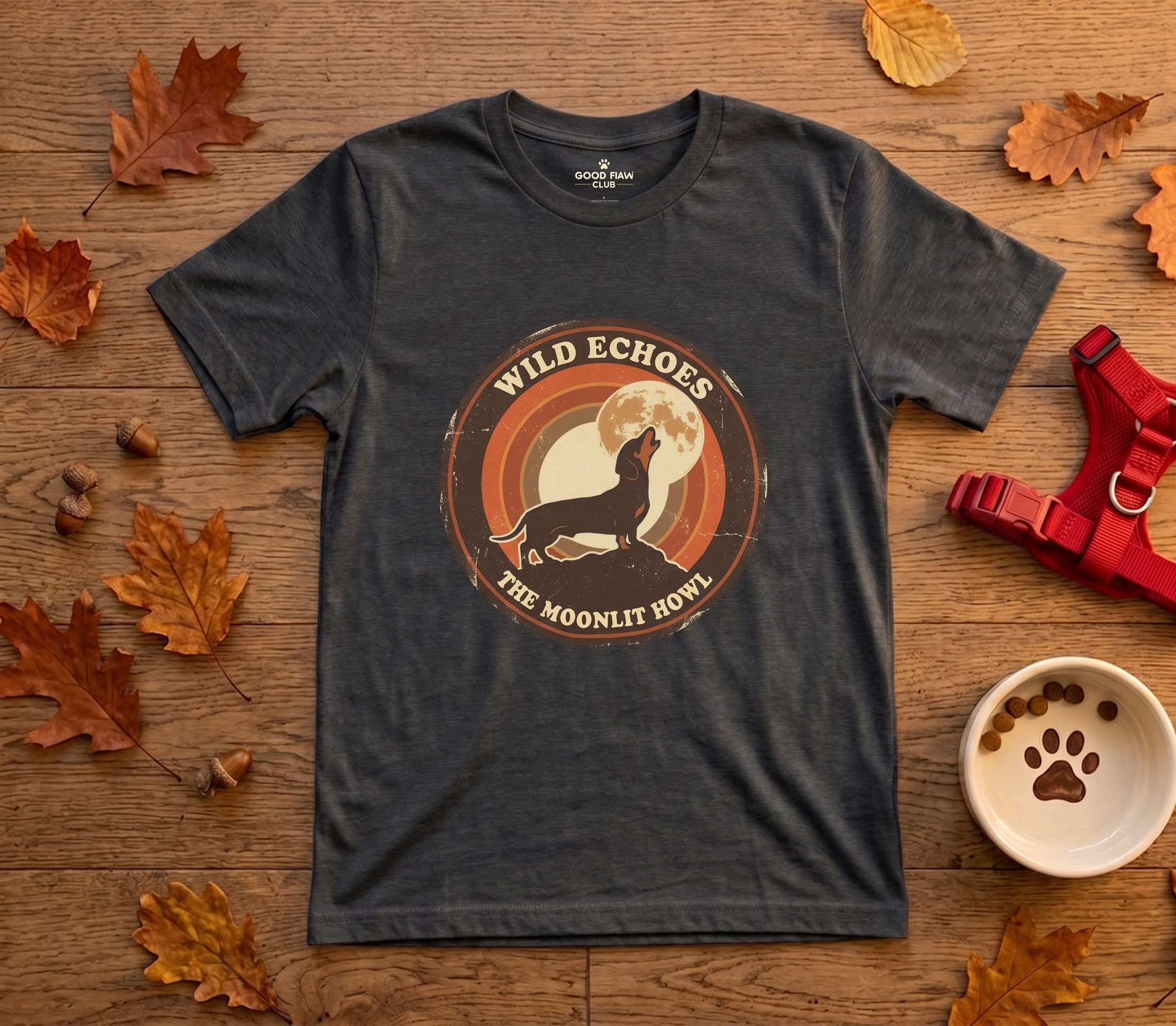 Wolf Moon T-Shirt – "Wild Echoes: The Moonlit Howl" Retro Graphic Tee